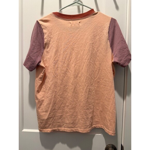Madewell Supima® Cotton Essential Ringer Tee in Colorblock Short Sleeve Medium M - Picture 6 of 6